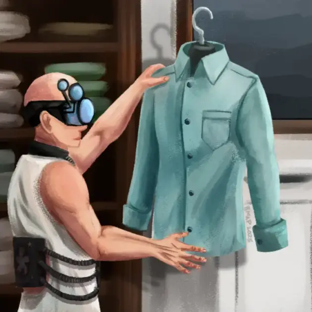 Reanimant and Laundry - Postcard